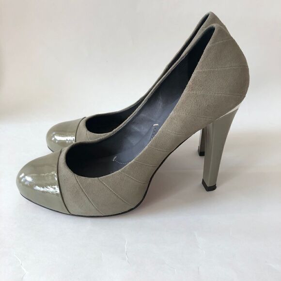 BCBG Max Azria Womens Suede Platform Pumps Heels 8 - Picture 1 of 8